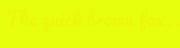 Image with Font Color EBF70A and Background Color E7FF0D